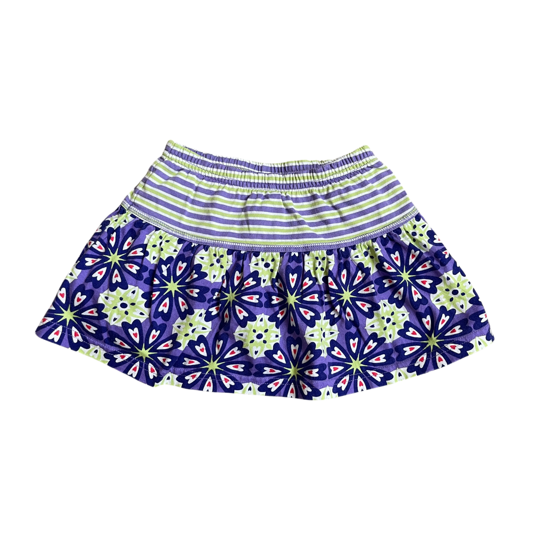 Girls hanna Andersson purple with mix colors Skirt size 5