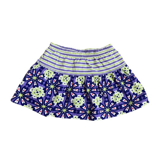 Girls hanna Andersson purple with mix colors Skirt size 5