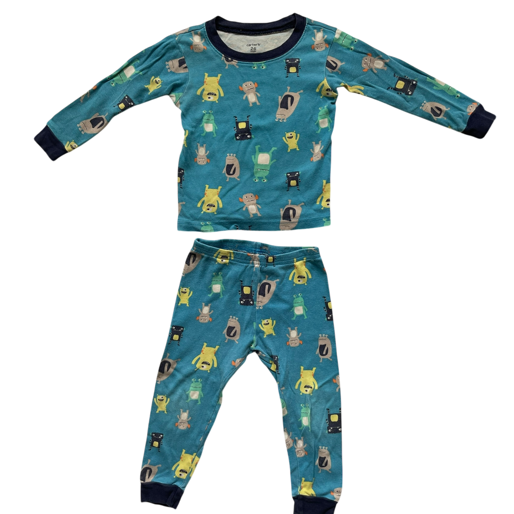 Boys carter’s blue Pajama size 2