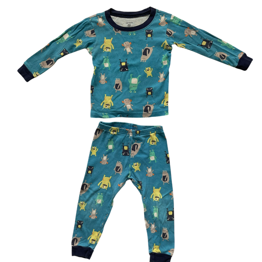 Boys carter’s blue Pajama size 2