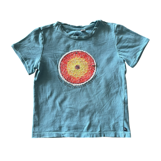 girls Okaïdi blue T-shirt size 5