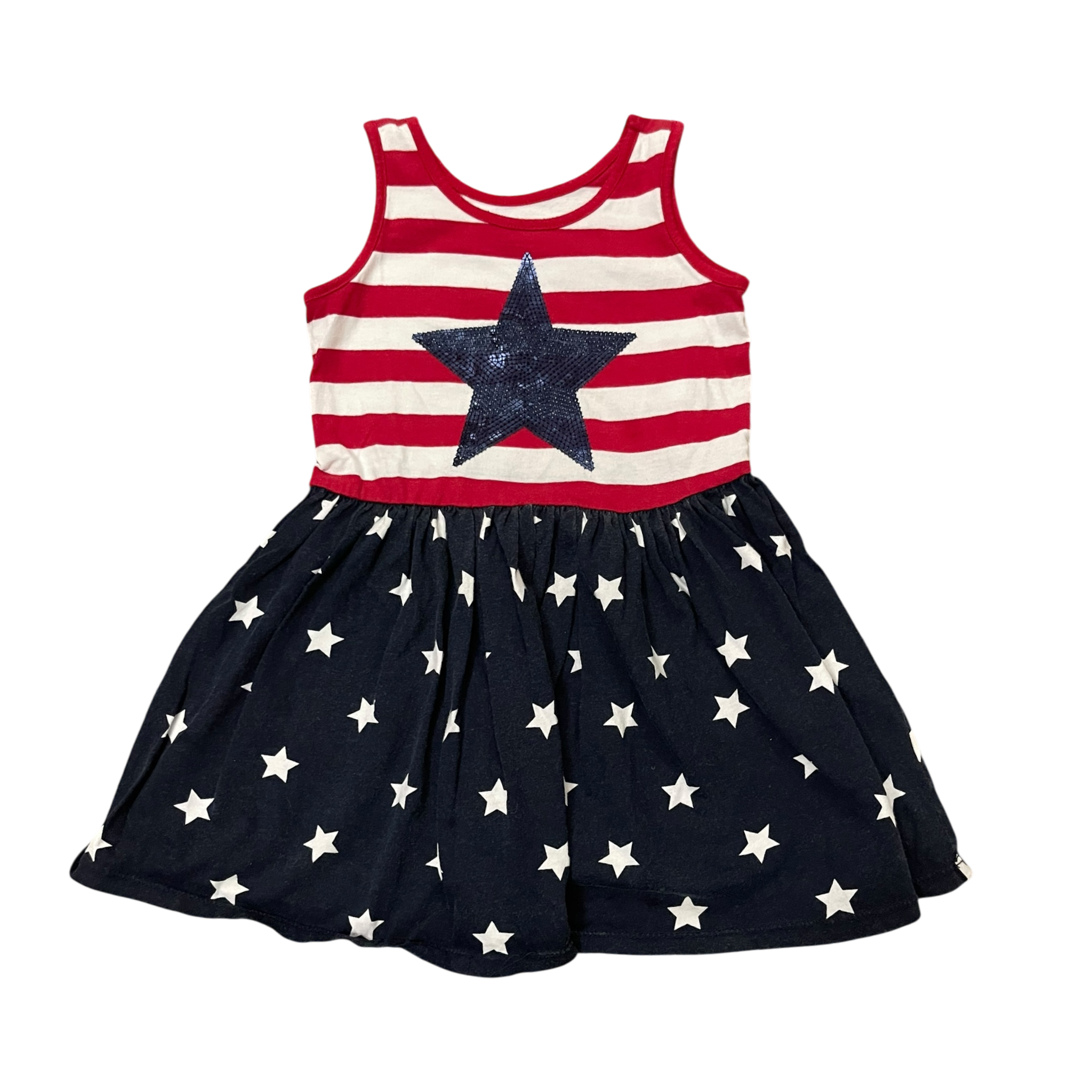 Girls place red white navy Dress size 4