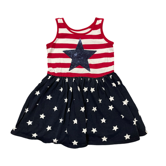 Girls place red white navy Dress size 4