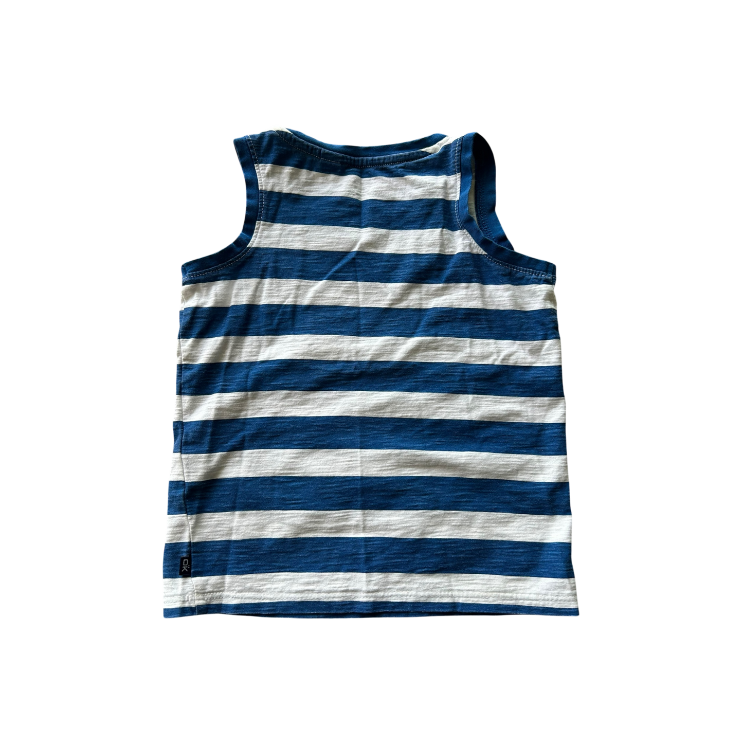 Boys Okaïdi blue and white T-shirt size 4