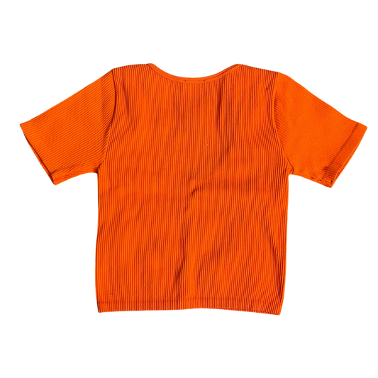 Girls zara orange T-shirt size 2