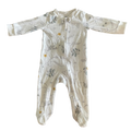 Boys carter’s white & gray Onesie size 6 mth