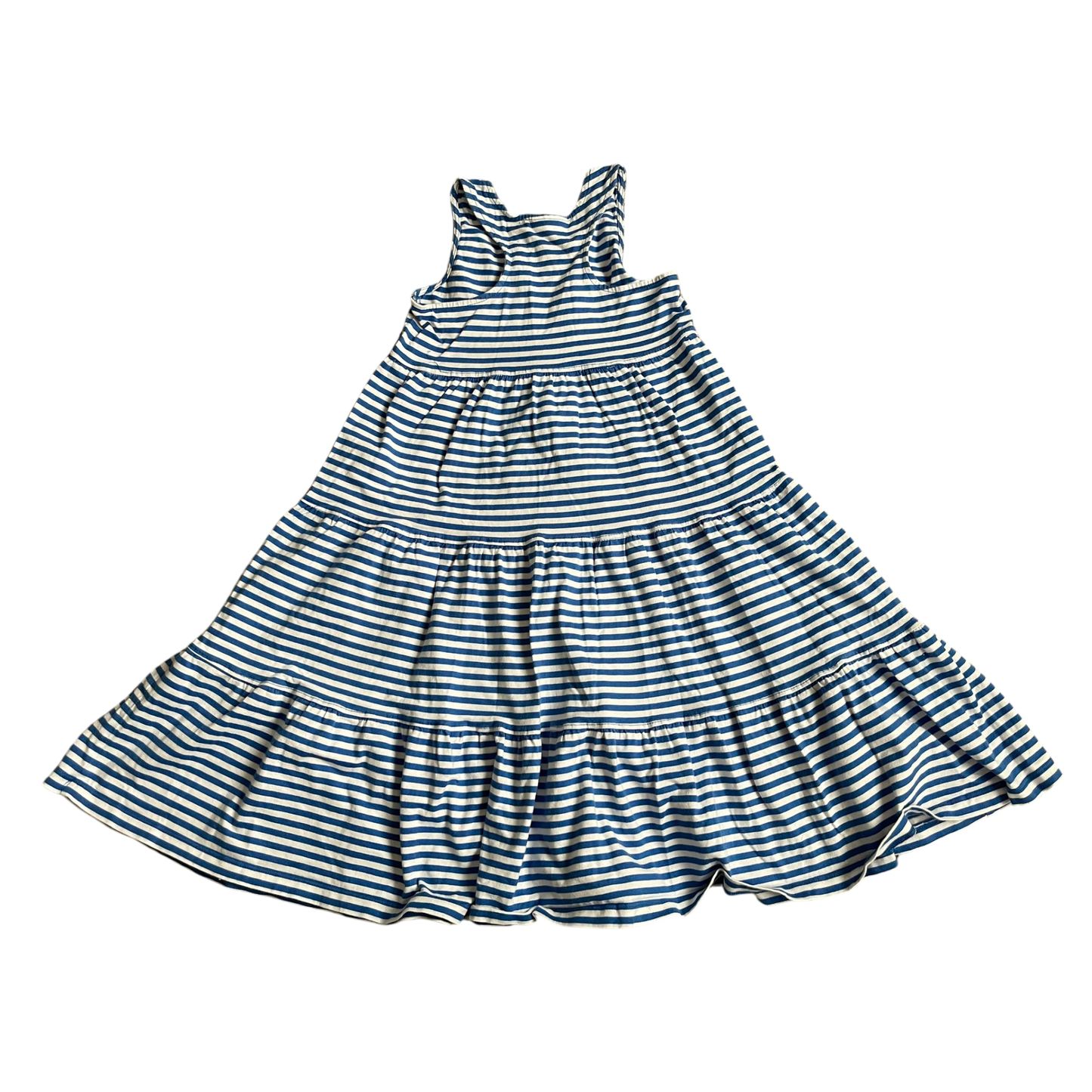 Girls Hanna Andersson blue and white Dress size 8