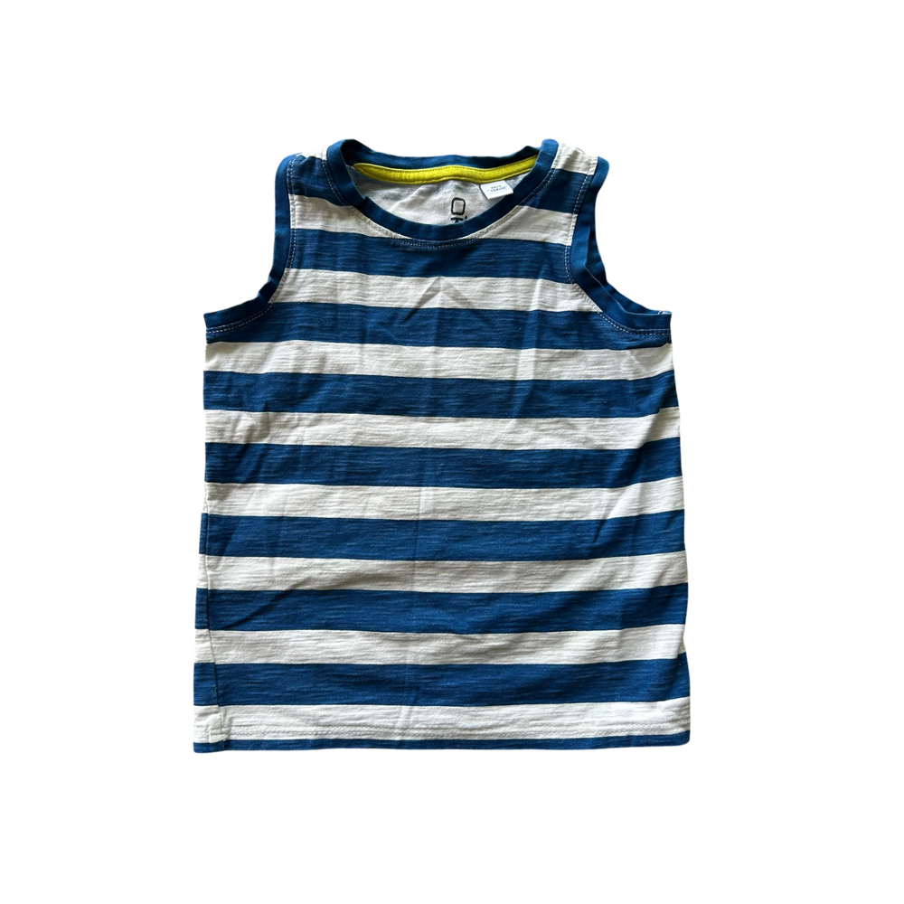 Boys Okaïdi blue and white T-shirt size 4