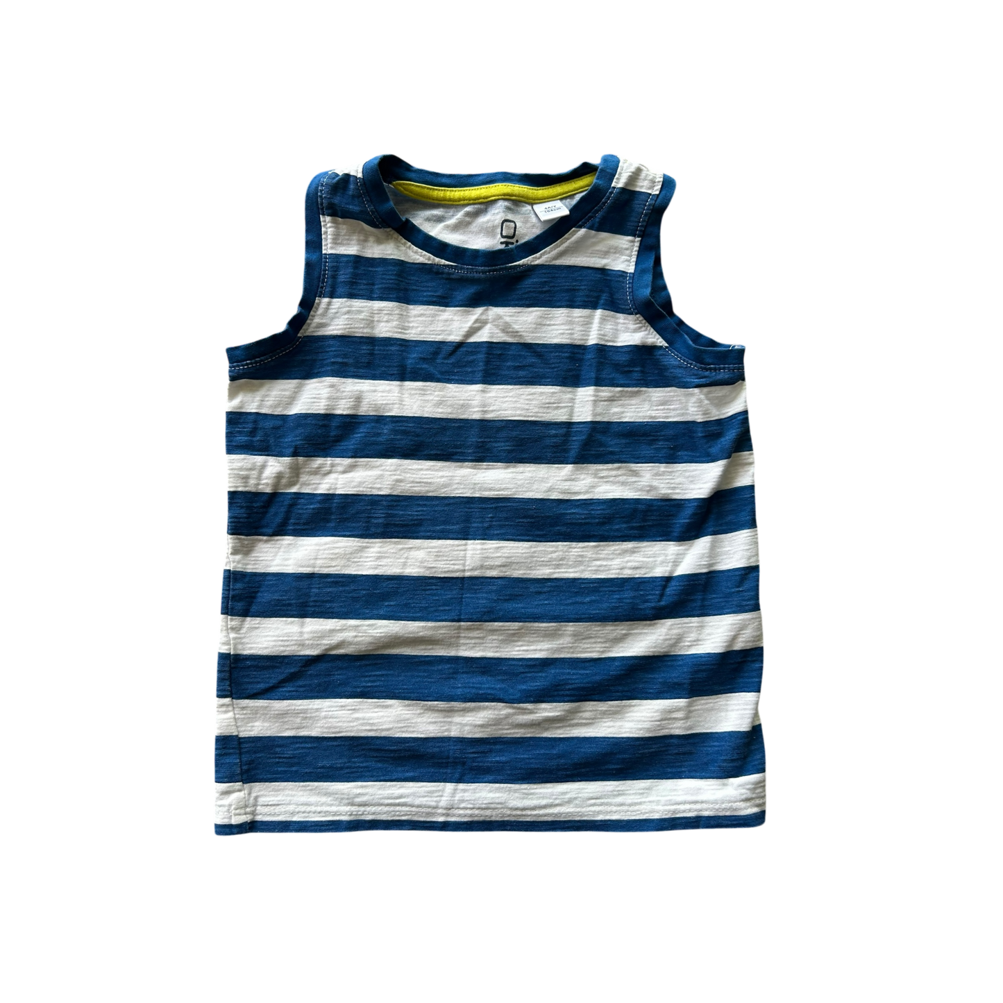 Boys Okaïdi blue and white T-shirt size 4