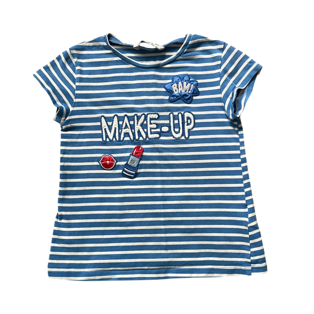 Girls mayoral blue and white T-shirt size 7