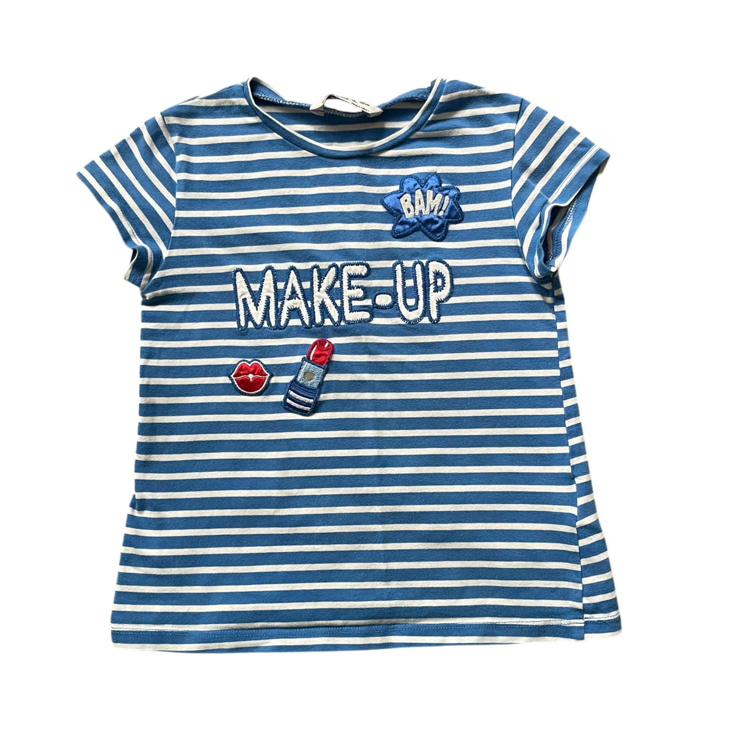 Girls mayoral blue and white T-shirt size 7
