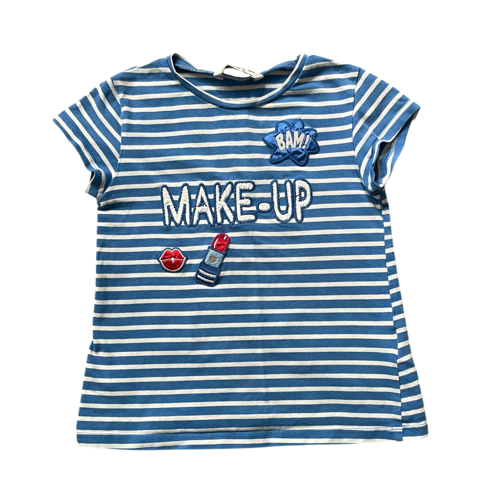 Girls mayoral blue and white T-shirt size 7