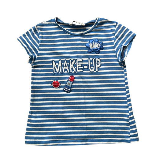 Girls mayoral blue and white T-shirt size 7