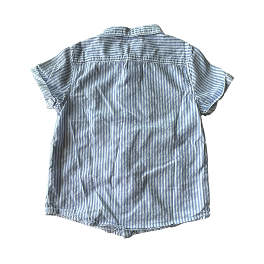 Boys zara blue and white T-shirt size 3