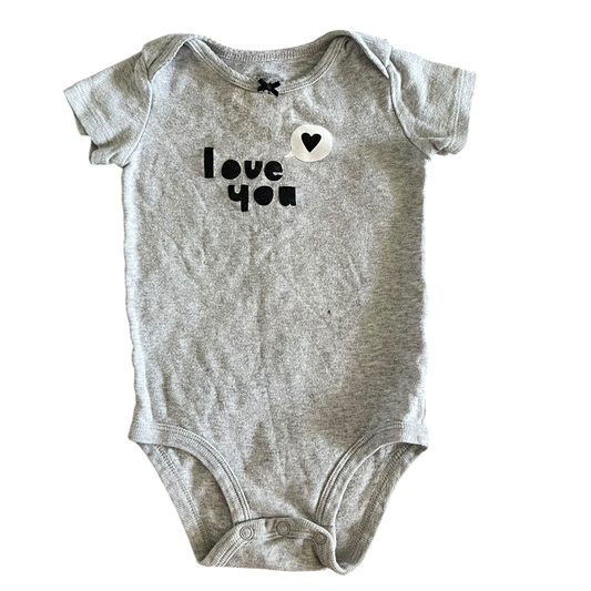 Girls Carter's gray Romper size 9 mth