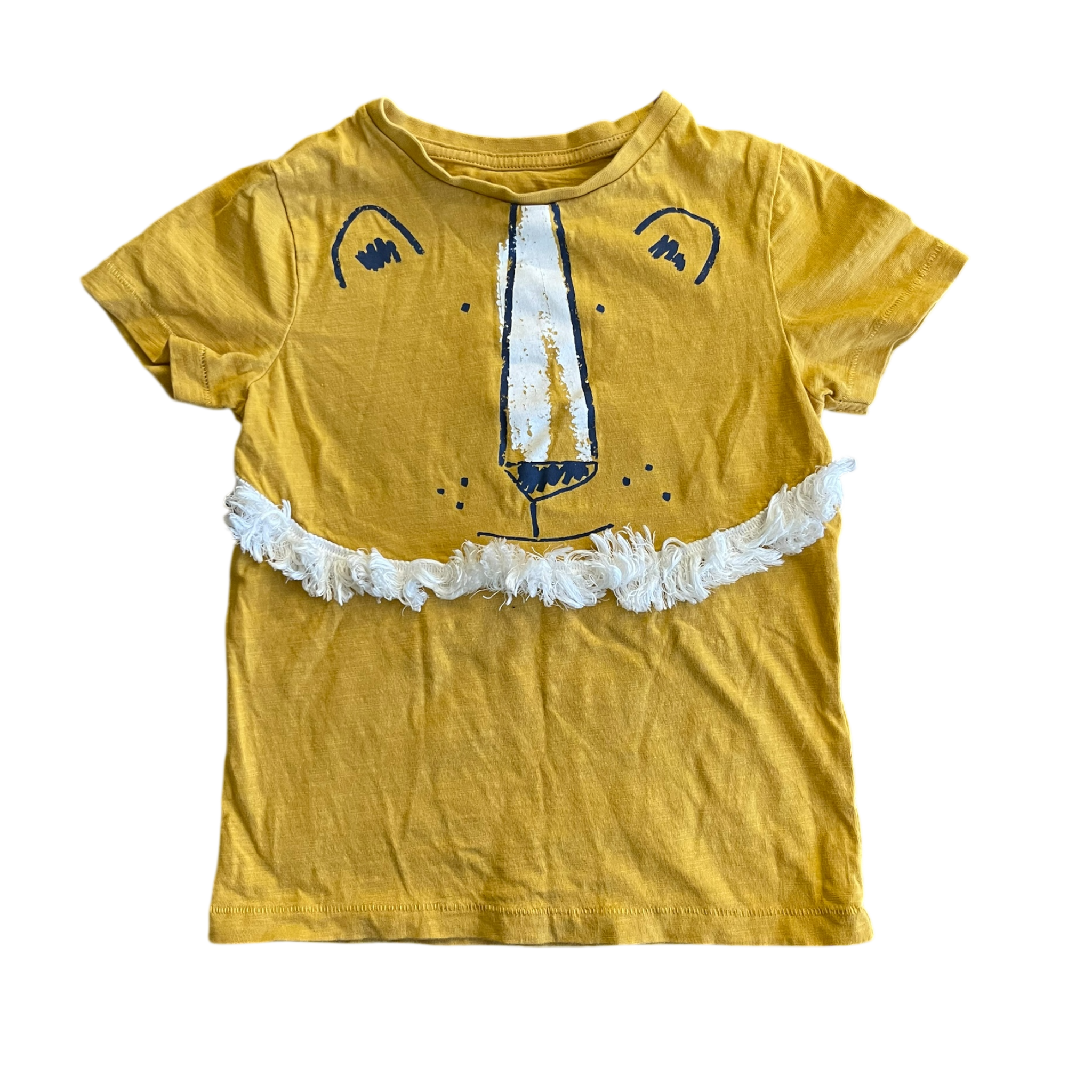 Girls M&S yellow T-shirt size 3