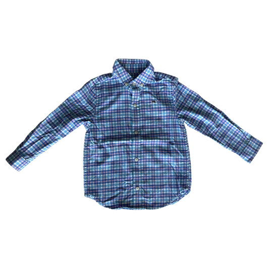 Vineyard Vines Boys, Pink, White and Blue Button Up