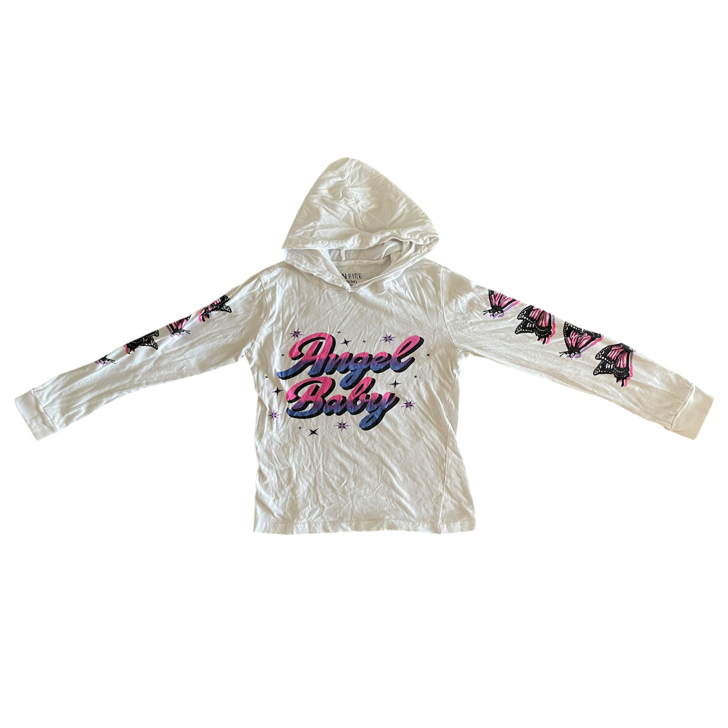 Girl on fire white T-shirt size 10