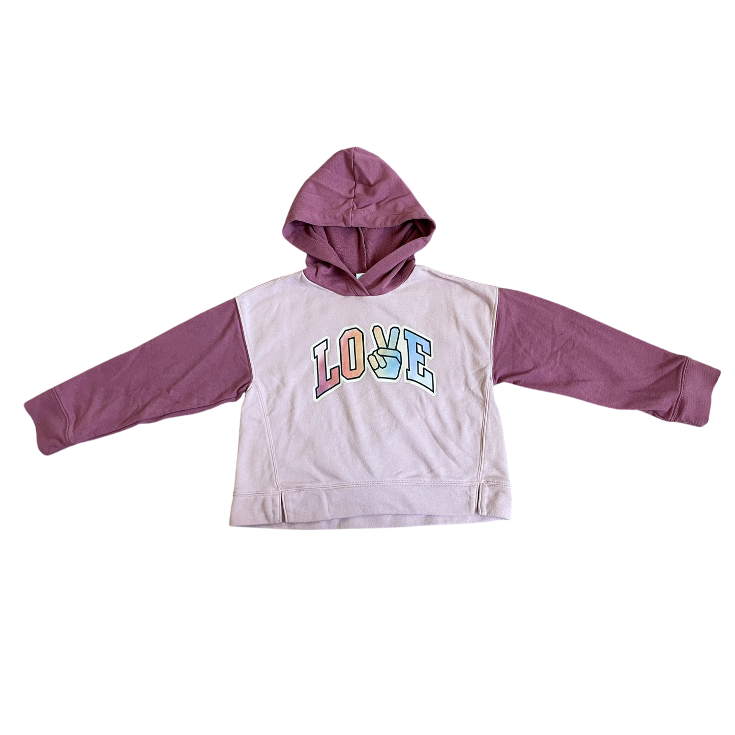 Boys old navy pink with purple Sweatshirt size 8