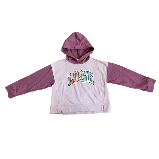 Boys old navy pink with purple Sweatshirt size 8
