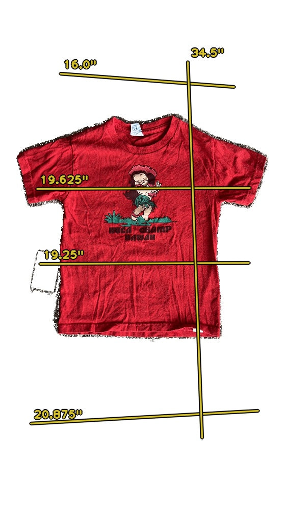 Girls delta pro weight red T-shirt size 7