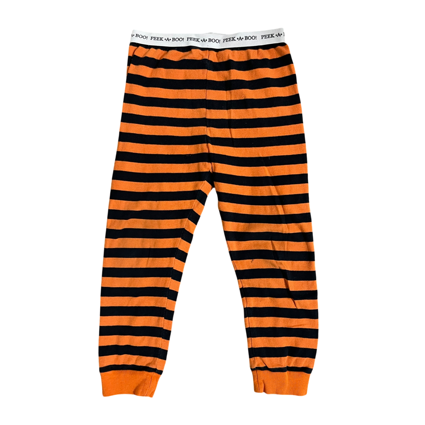 Boys peek A boo orange and black Bottom size 4