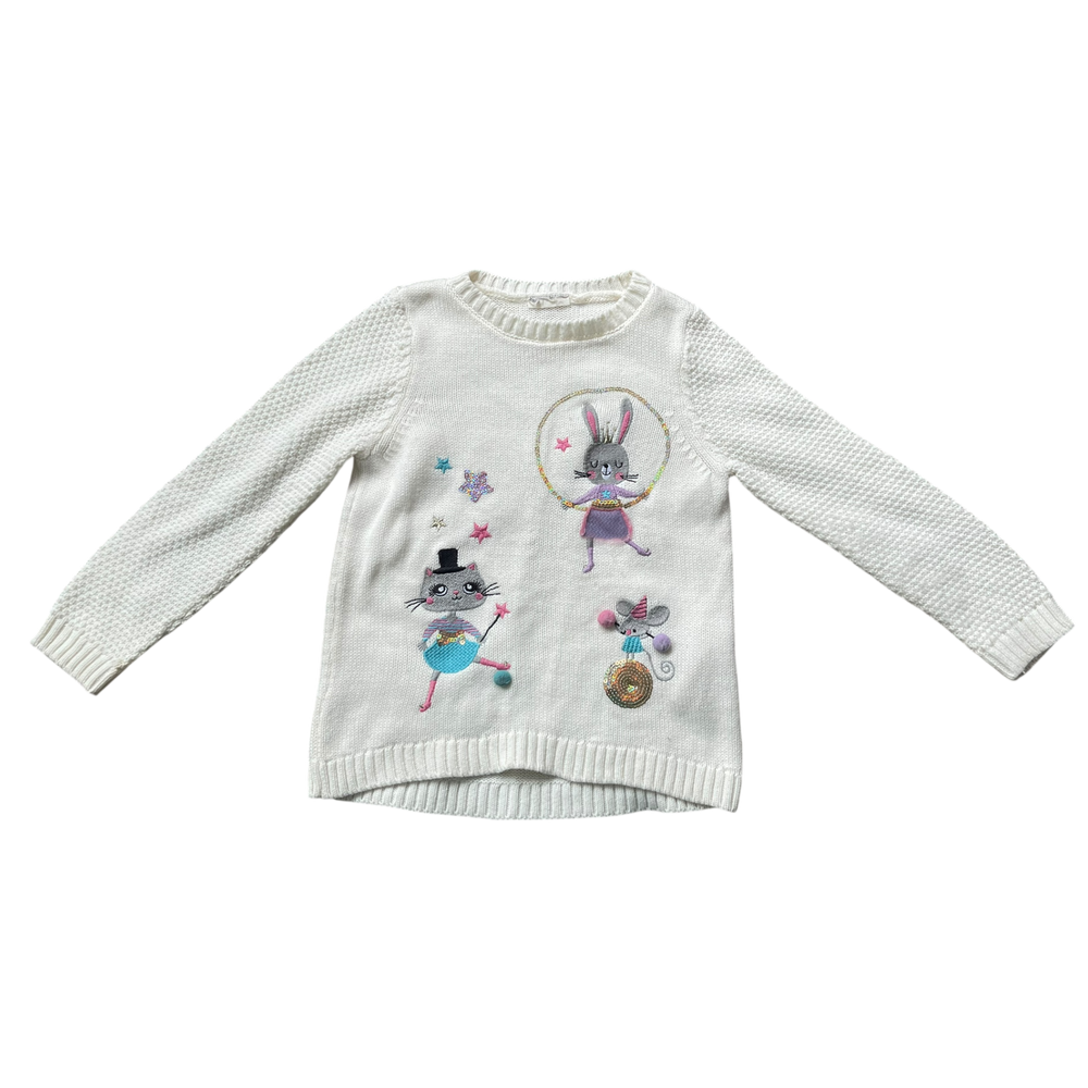 girls LC Waikiki creamy Sweatshirt size 7