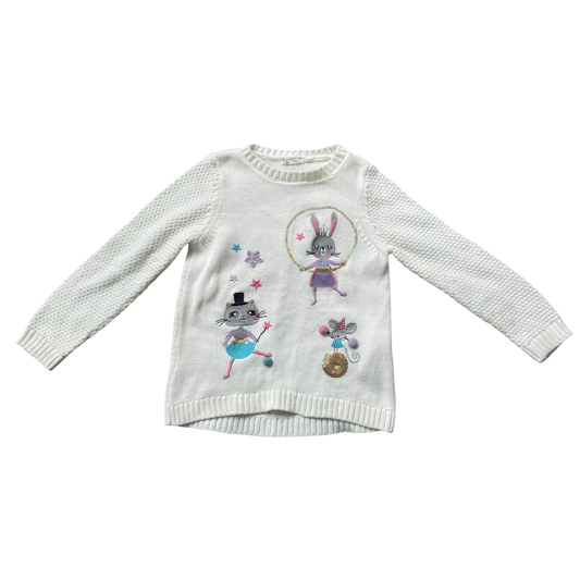 girls LC Waikiki creamy Sweatshirt size 7