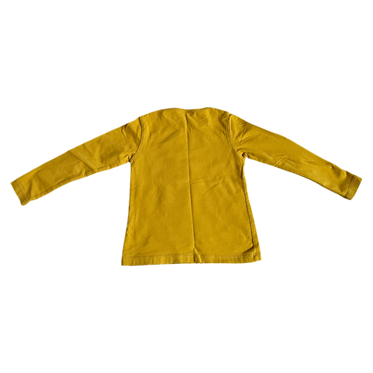 Boys basic girl yellow T-shirt size 4