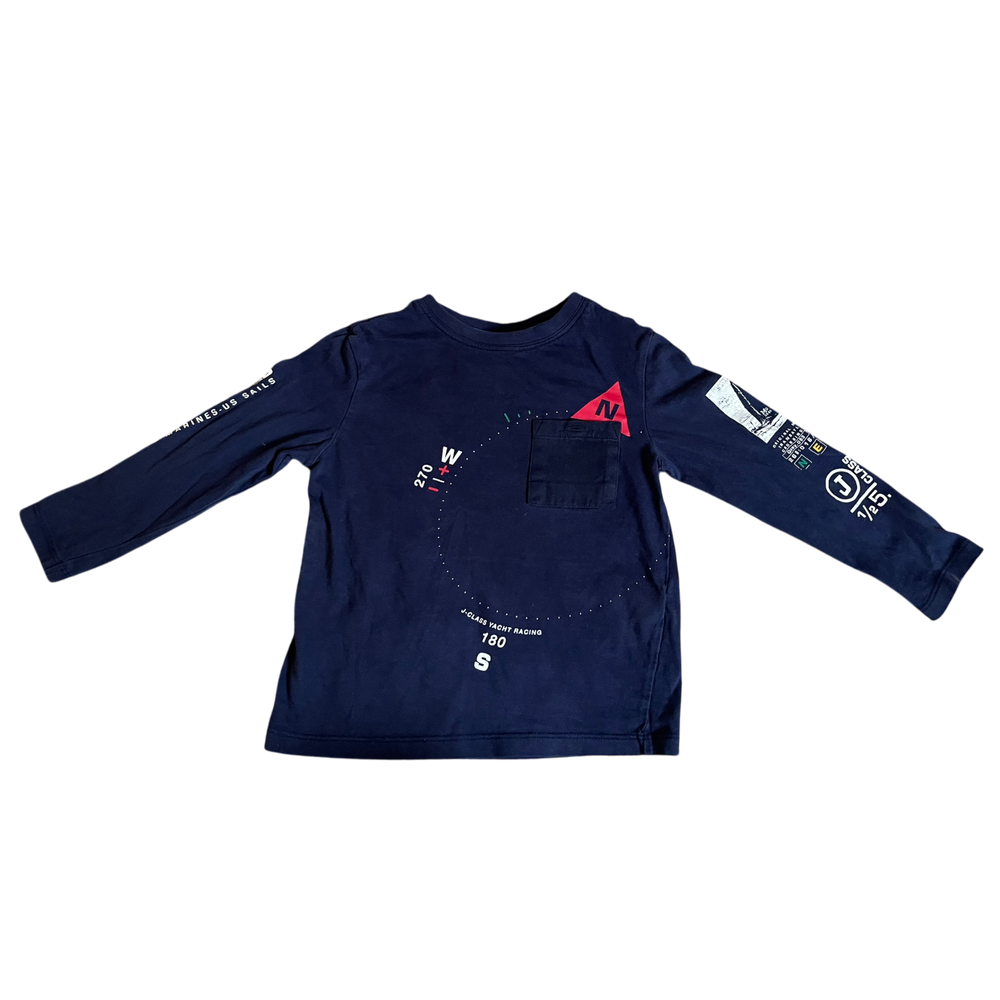 Boys original marine navy T-shirt size 4