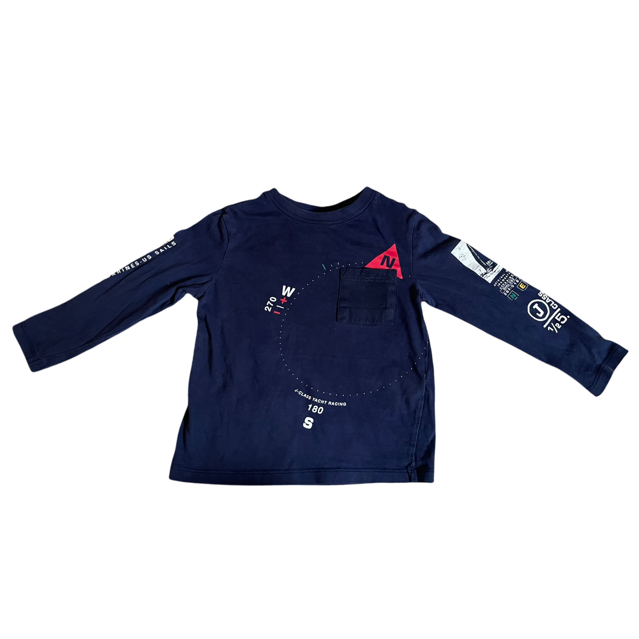 Boys original marine navy T-shirt size 4