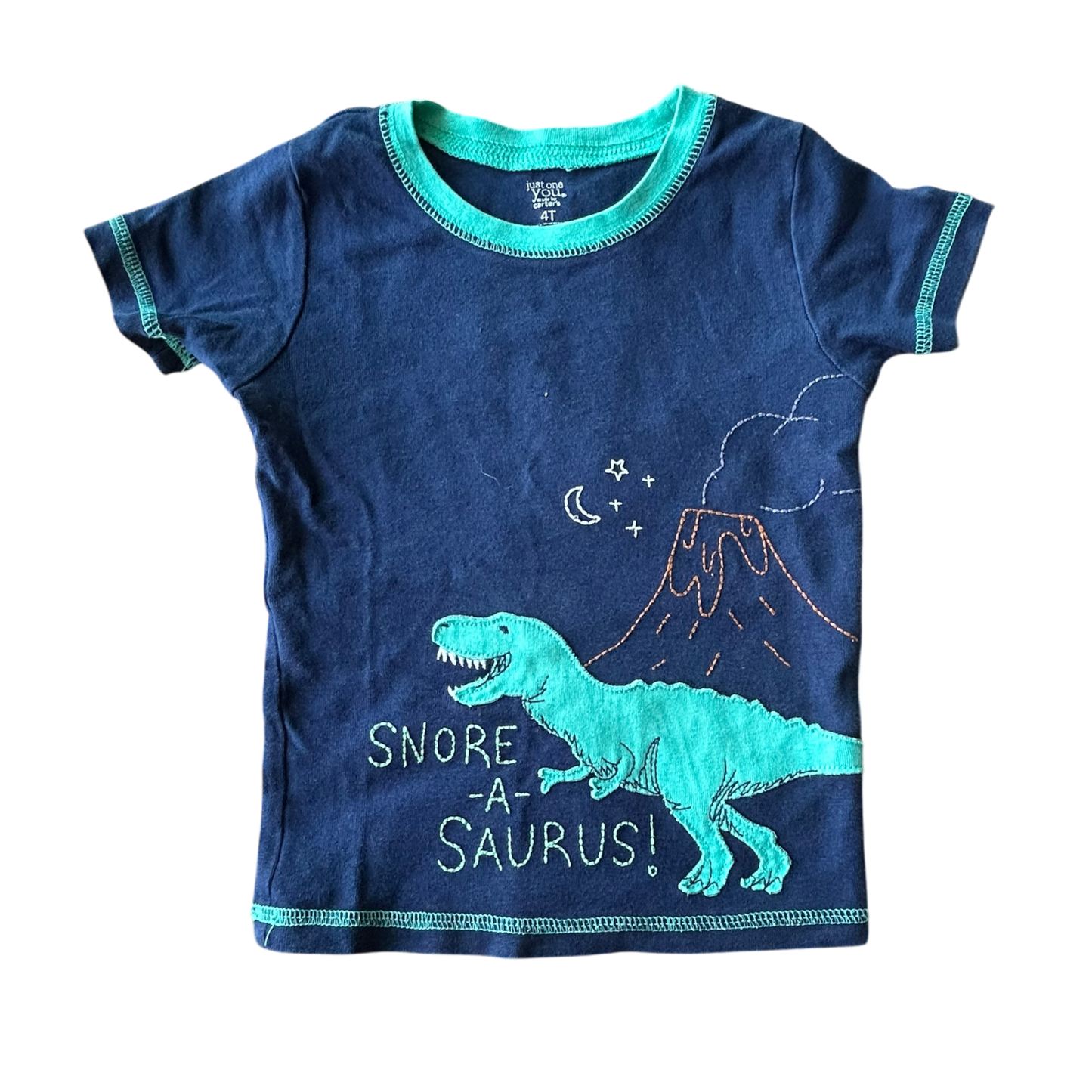 Boys carter’s navy and light green T-shirt size 4