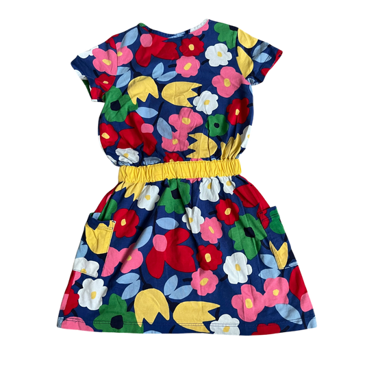 Hanna Andersson Girls Colorful Flowers Dress