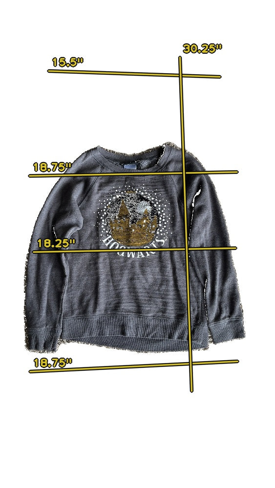 Girls Harry potter Gray Sweatshirt size 10