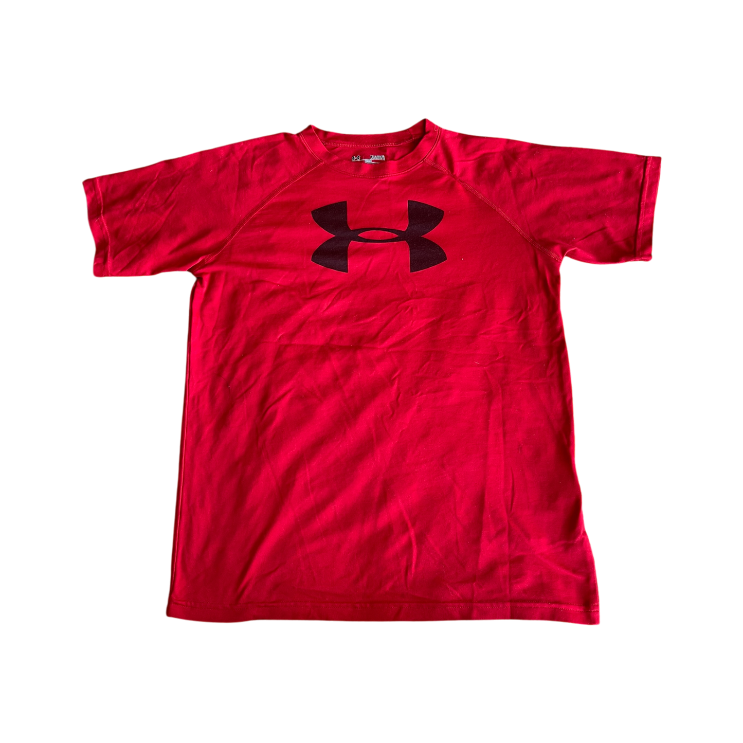Boys under armour red T-shirt size 10