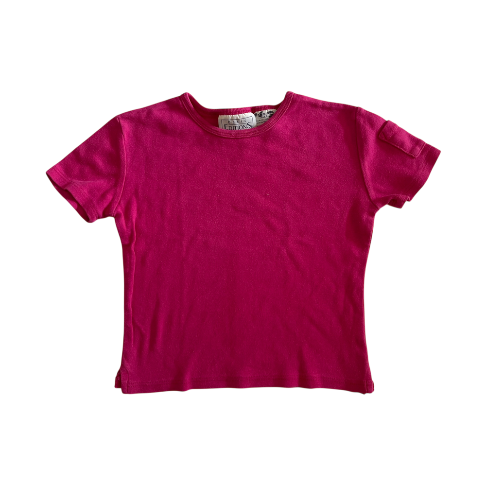 Girl basic Editions pink T-shirt size 7 year