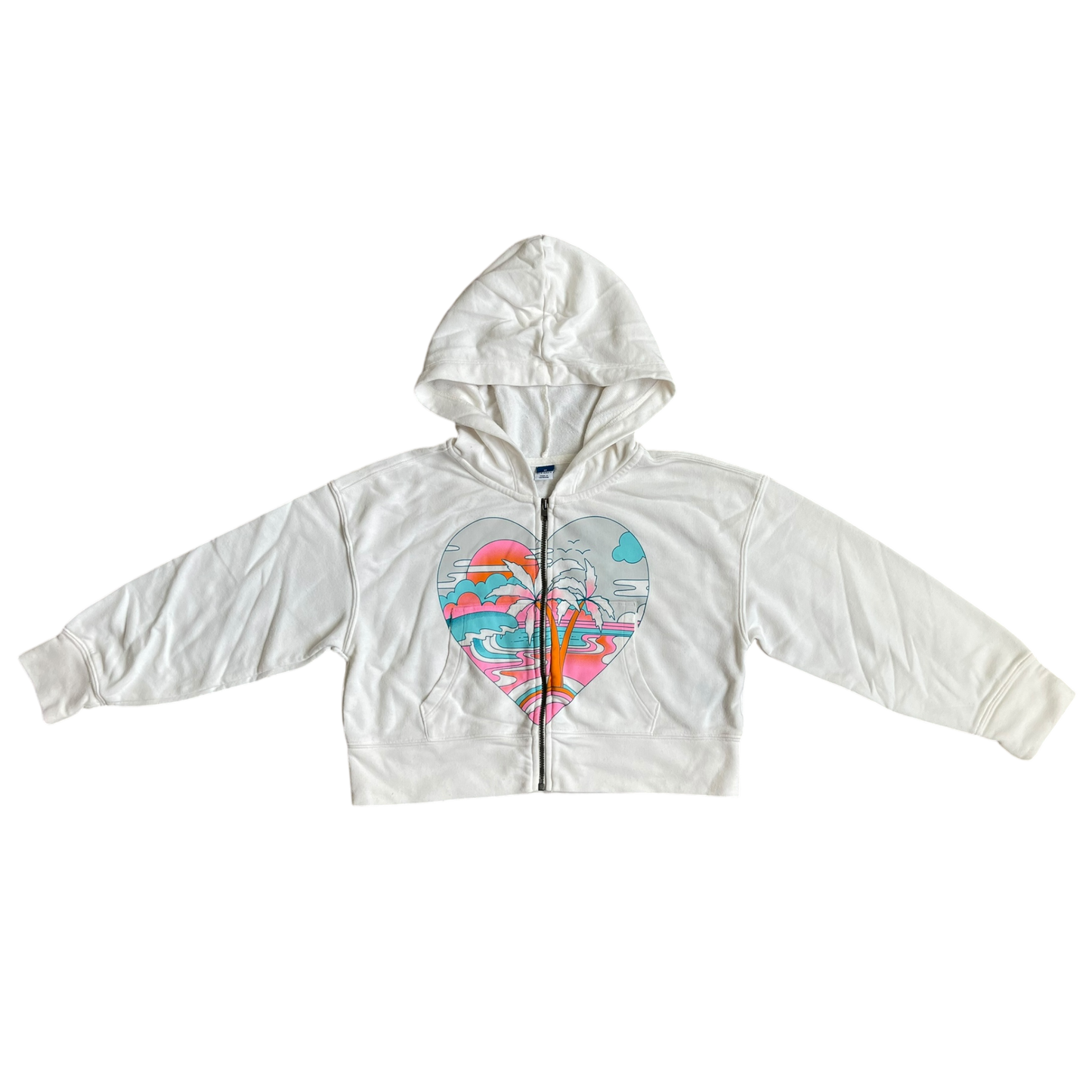 Girls old navy white Sweatshirt size 8