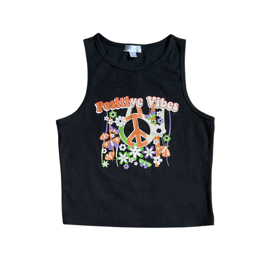 Girls oranoe kiss black T-shirt size 6