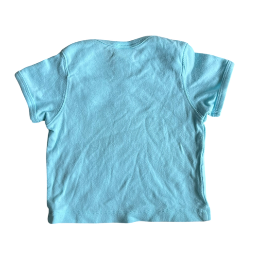 Girls Blue T-shirt size 3 mth