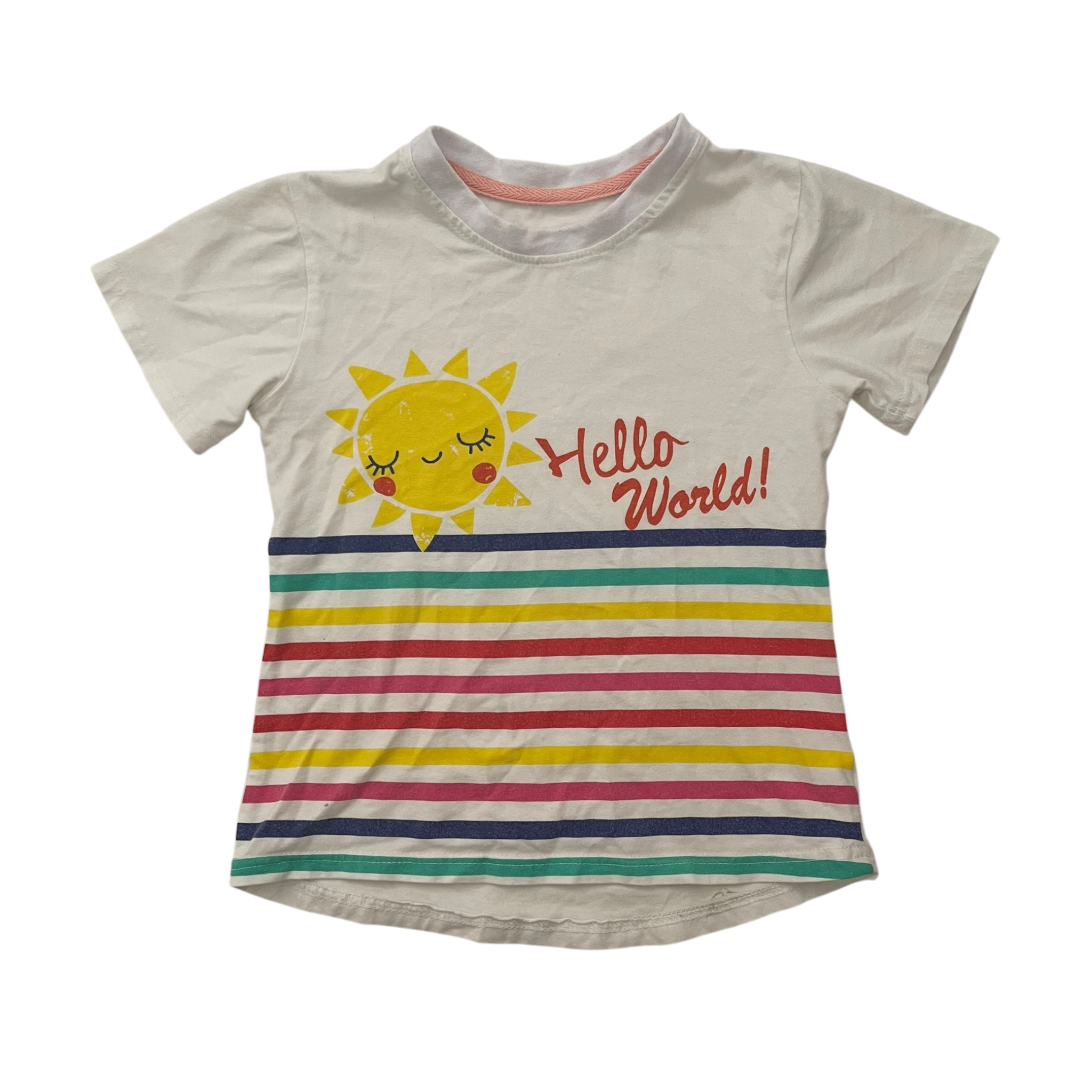 Girls Simpexpe white T-shirt size 5 year