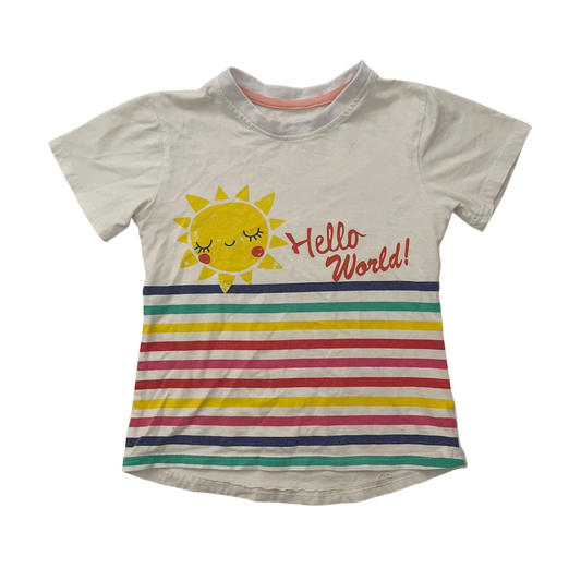 Girls Simpexpe white T-shirt size 5 year