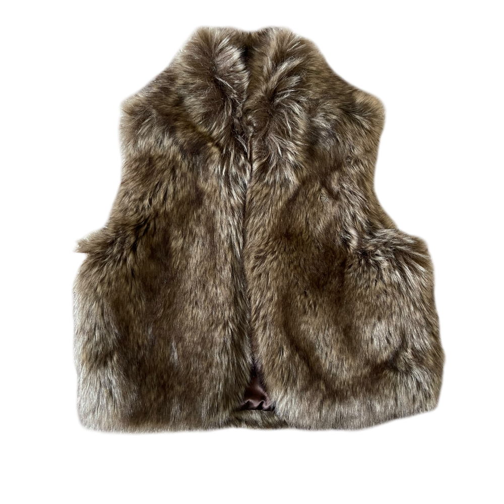 Girls polo Ralph Lauren brown Wool vest size 7