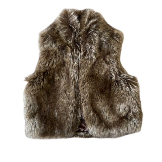 Girls polo Ralph Lauren brown Wool vest size 7