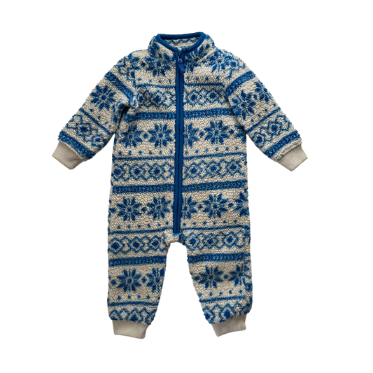 Blue and White Onesie