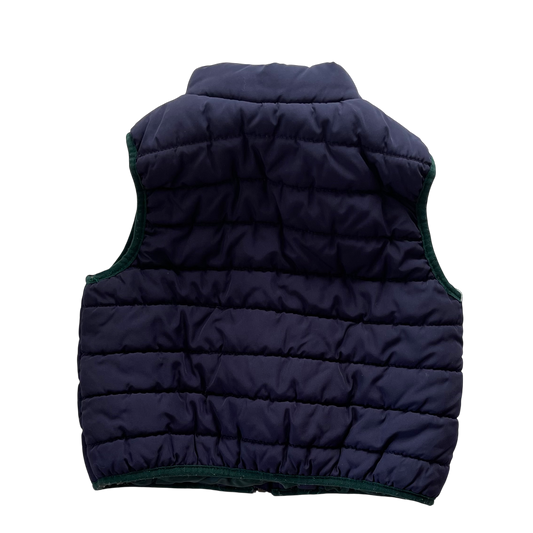 Navy and Green Vest
