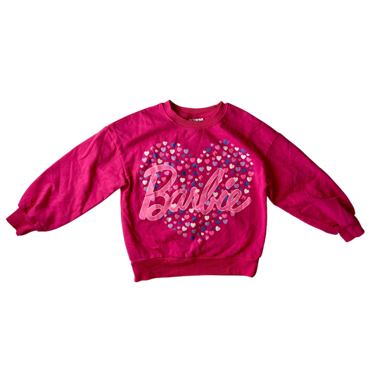 Girl barbie pink Sweatshirt size 7
