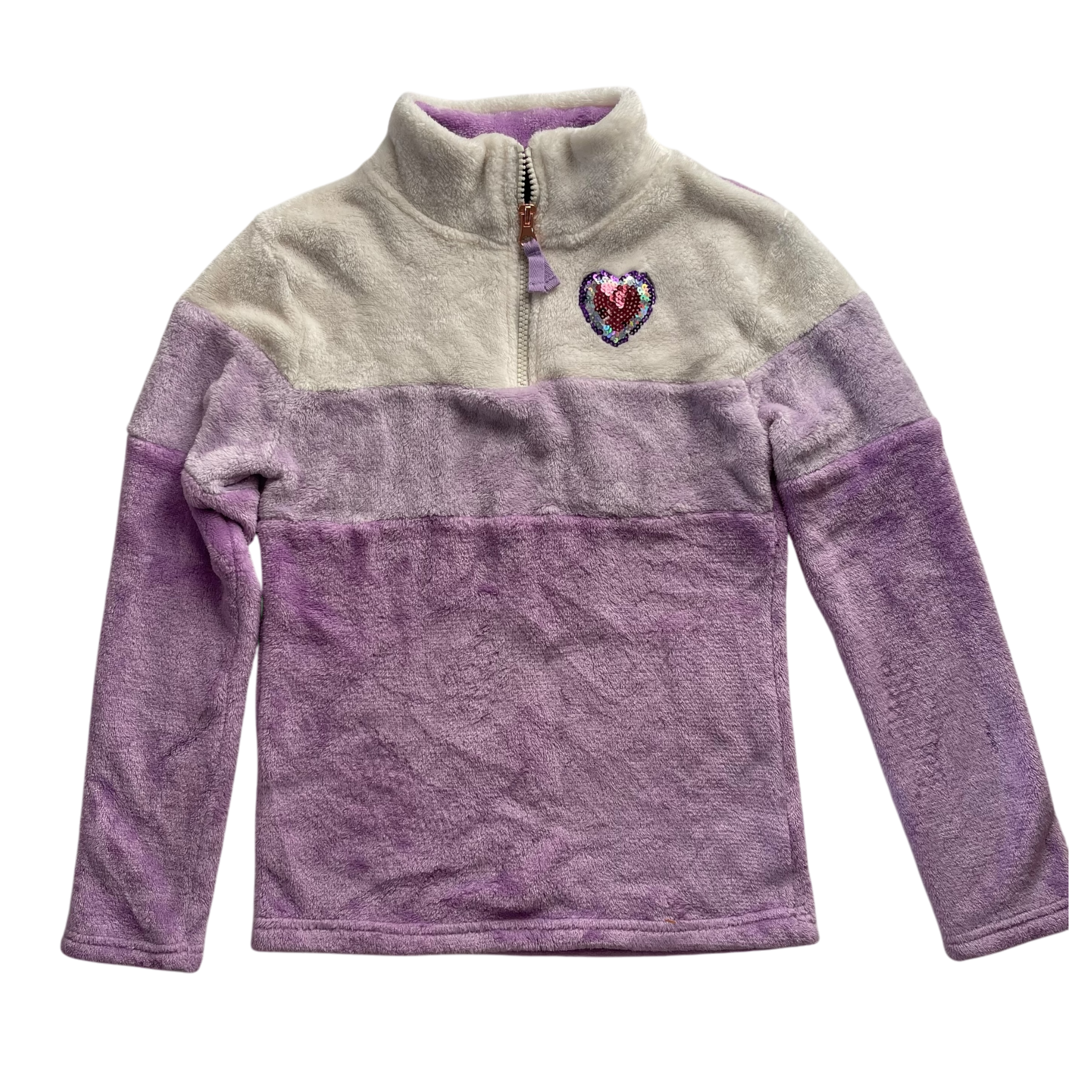 Purple Quarter Zip Sweatshirt