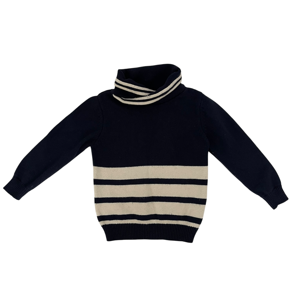 Navy and White Sweater
