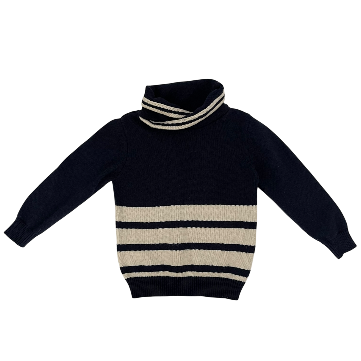 Navy and White Sweater