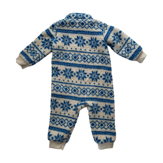 Blue and White Onesie